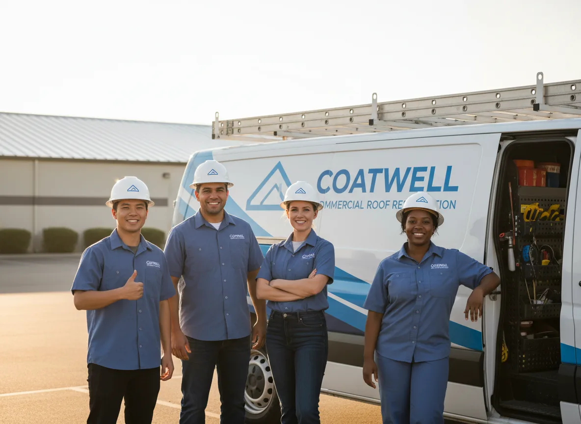 Commercial roof coating company in Rush, NY