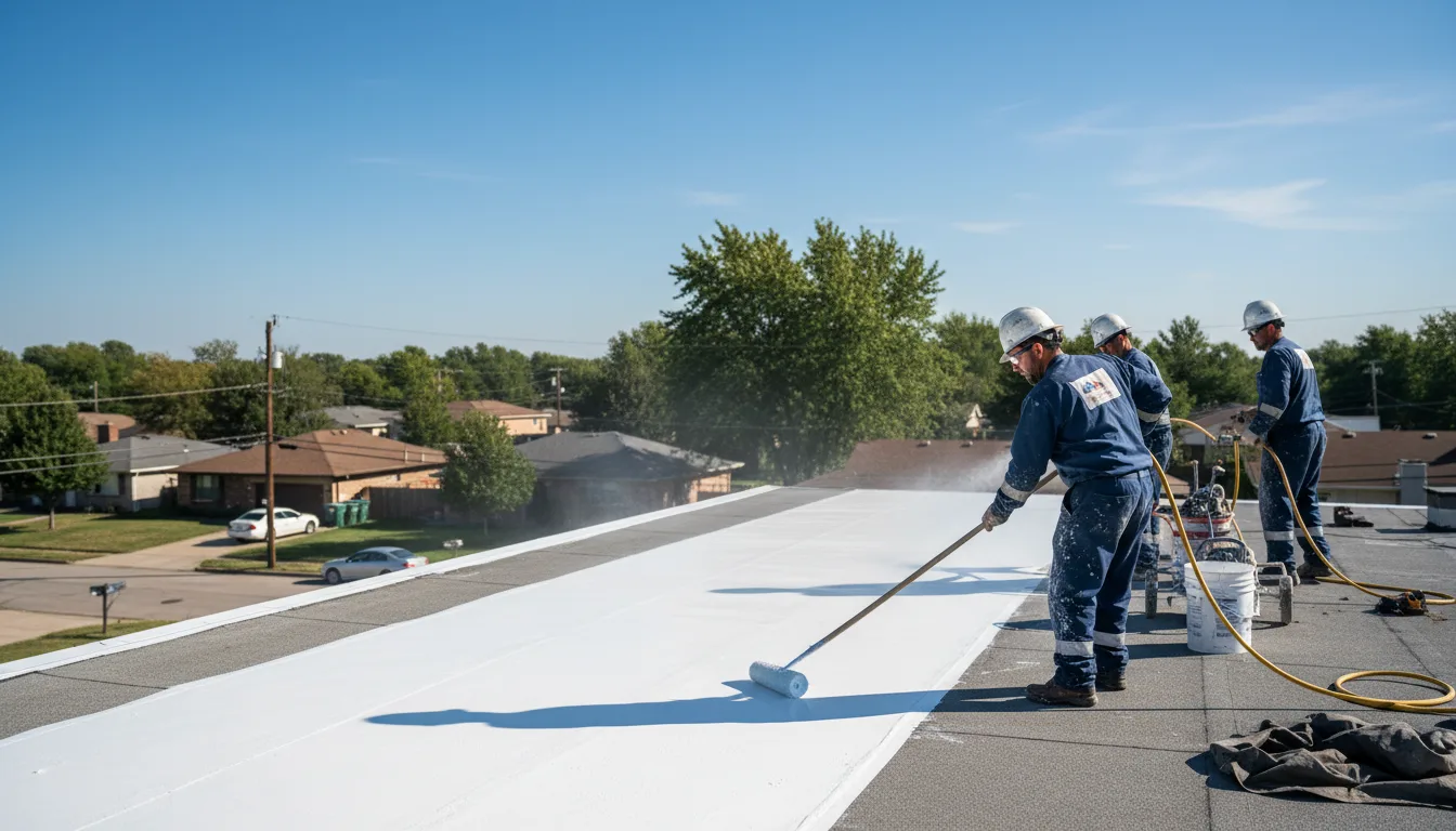 Commercial roof coating in Rush, NY near me